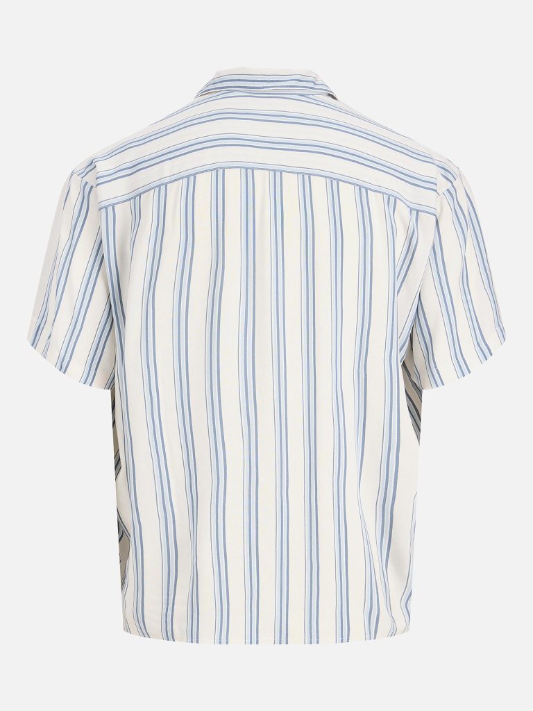 JJEJEFF RESORT STRIPE SHIRT CELESTIAL BLUE
