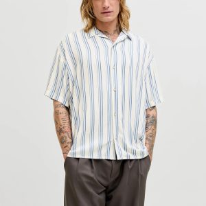 JJEJEFF RESORT STRIPE SHIRT CELESTIAL BLUE – Image 5