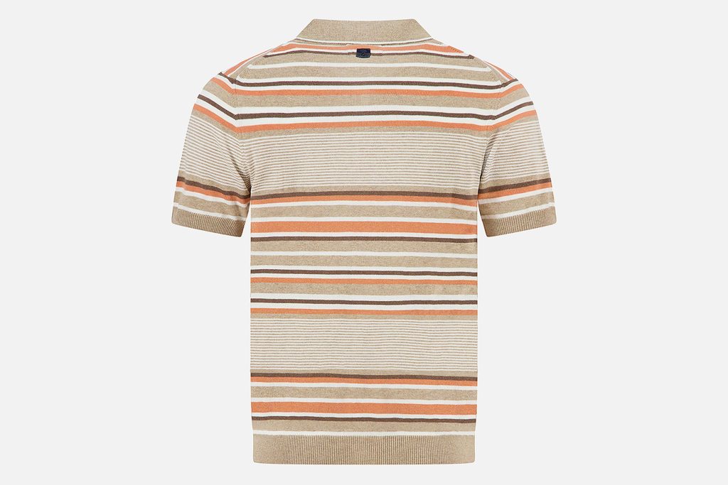 POLO KNITTED STRIPES SAND