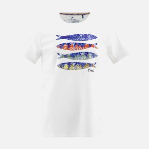 TSHIRT FISH PRINT OFF WHITE - Image 1