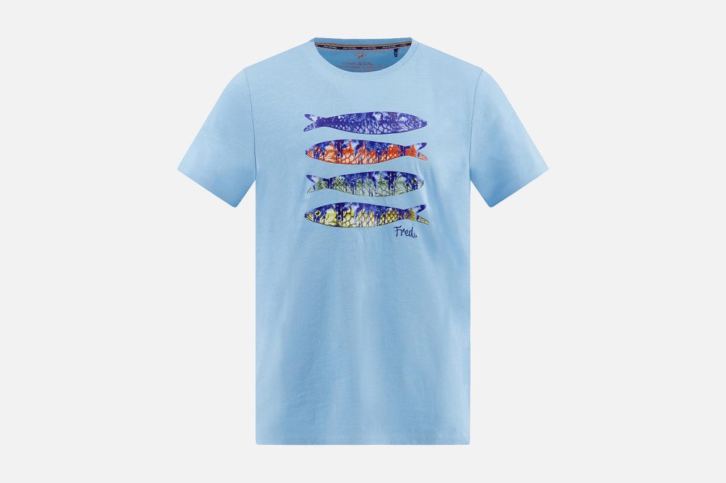 TSHIRT FISH PRINT BOY LIGHT BLUE