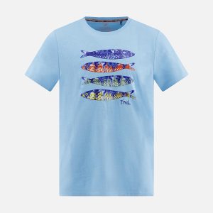 TSHIRT FISH PRINT BOY LIGHT BLUE - Image 1