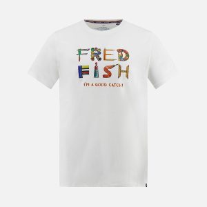 TSHIRT FISH PRINT BOY OFF WHITE - Image 1