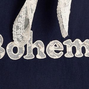 TSHIRT BOHEME NAVY BLUE - Image 3