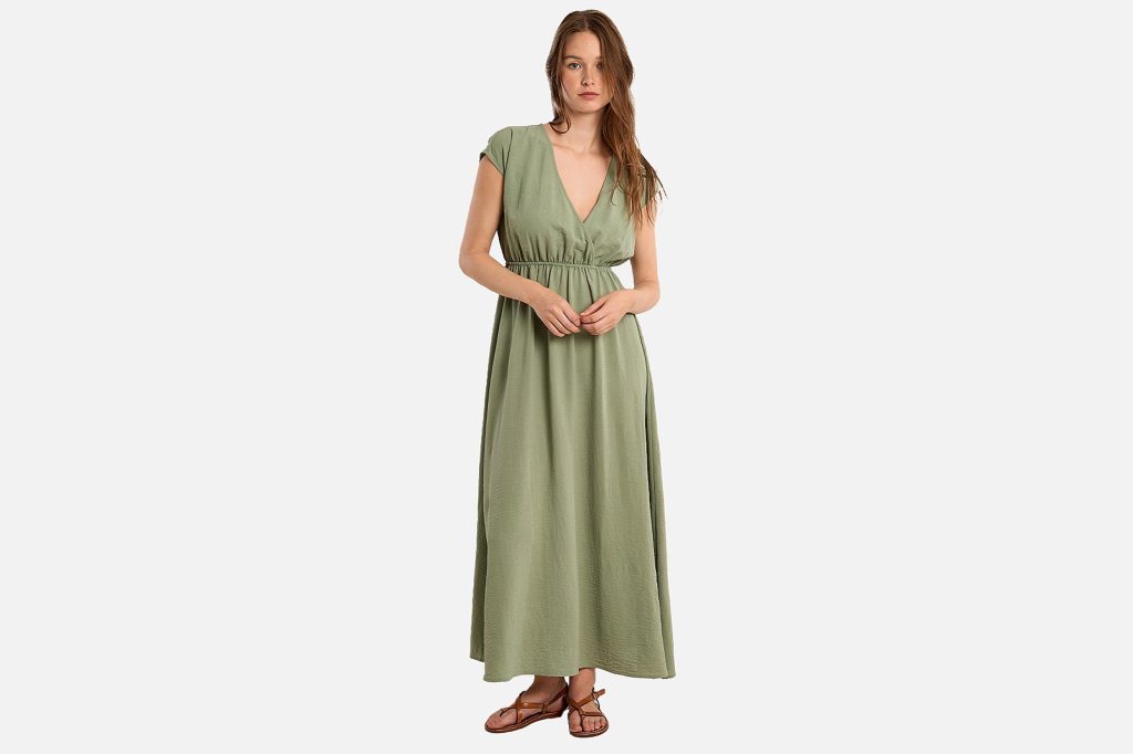 ROBE LONGUE MOLLY SAGE GREEN