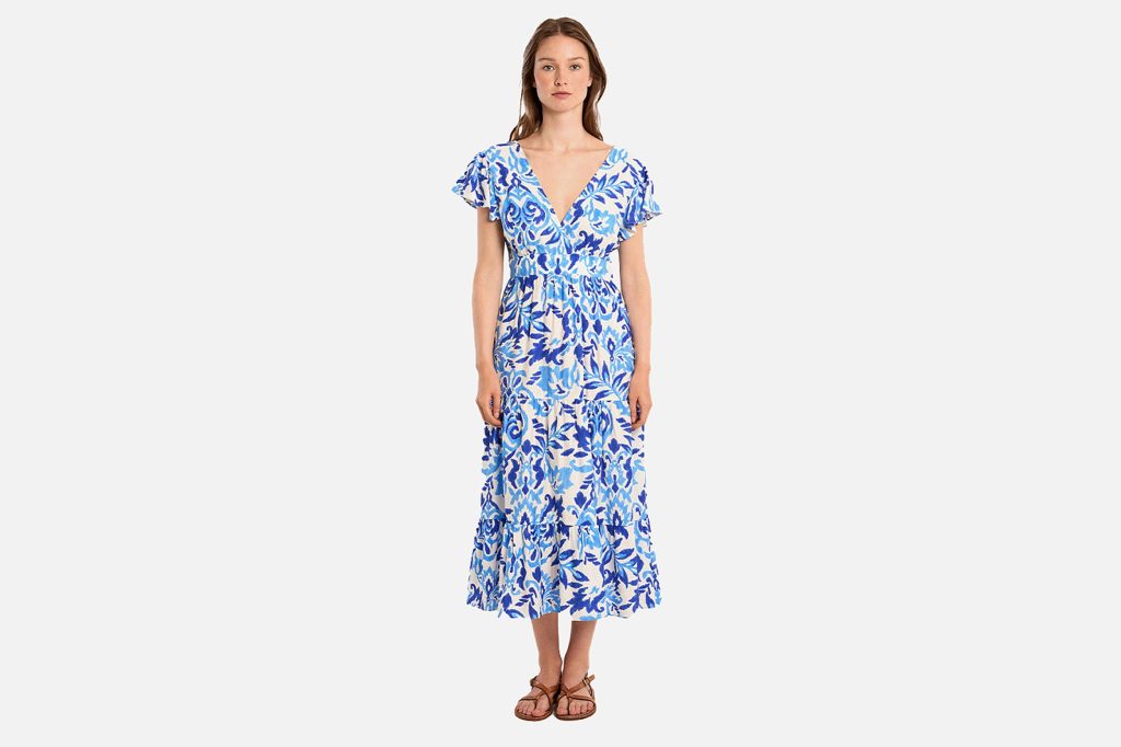 ROBE MOLLY BLUE PRINT