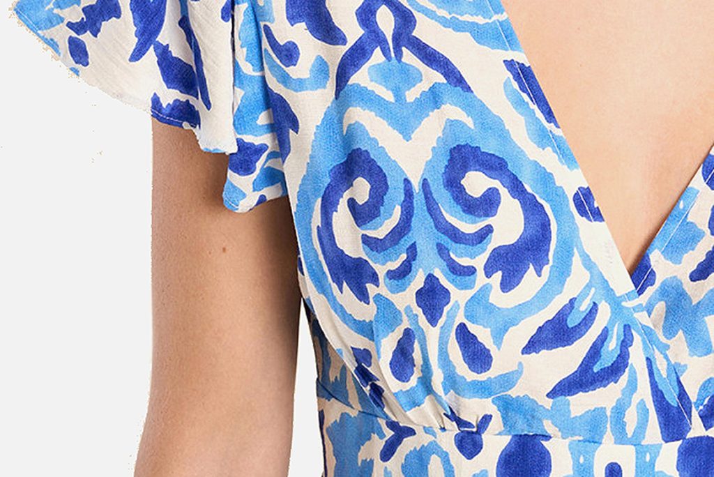 ROBE MOLLY BLUE PRINT
