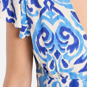 ROBE MOLLY BLUE PRINT - Image 3