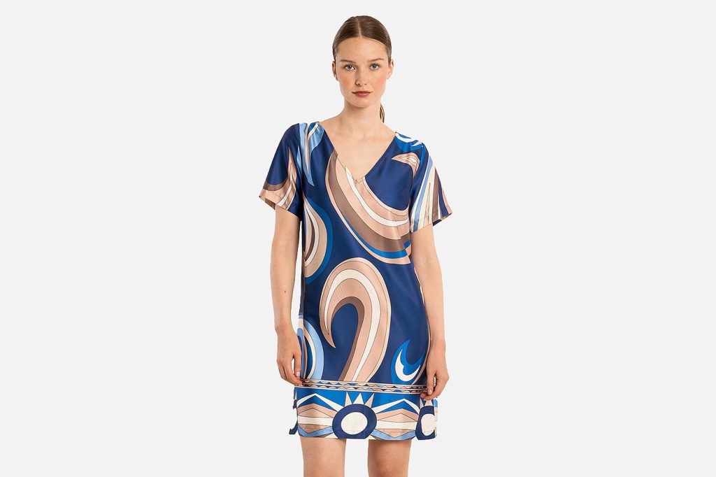 ROBE CHEMISE MOLLY BLUE PRINT