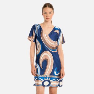 ROBE CHEMISE MOLLY BLUE PRINT - Image 1
