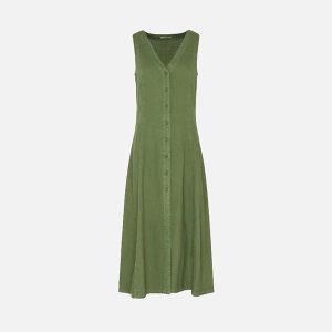 ROBE NADEGE KAKI – Image 1