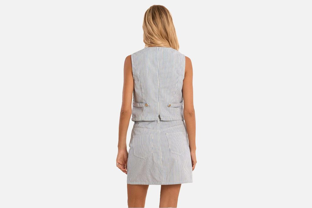 VESTON MOLLY RAYURES BLEUES