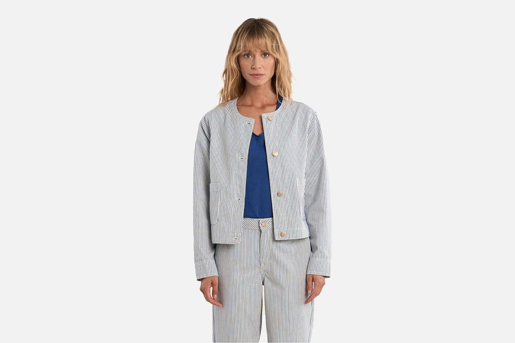 VESTE MOLLY RAYURES BLEUES