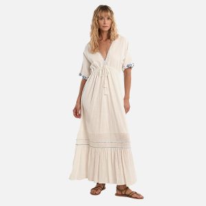 ROBE MOLLY LONGUE BRODERIES BLANC - Image 1
