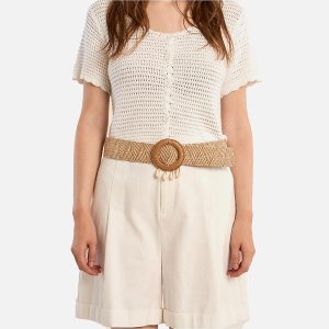 CEINTURE RAPHIA MOLLY BOUCLE COQUILLAGE – Image 1