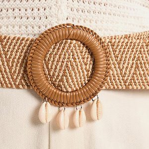 CEINTURE RAPHIA MOLLY BOUCLE COQUILLAGE – Image 2