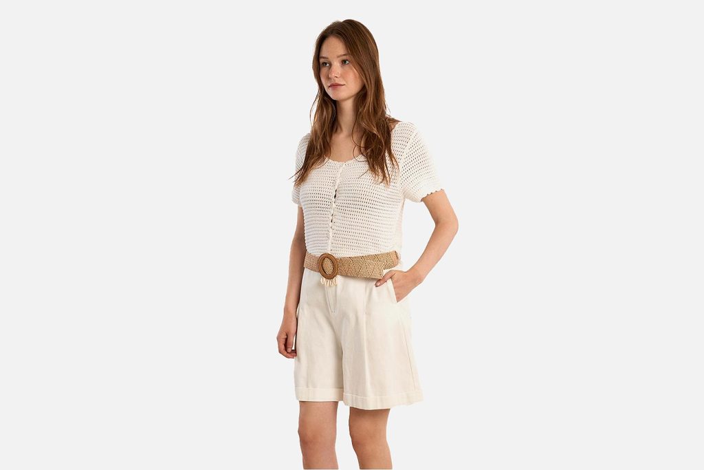 CEINTURE RAPHIA MOLLY BOUCLE COQUILLAGE