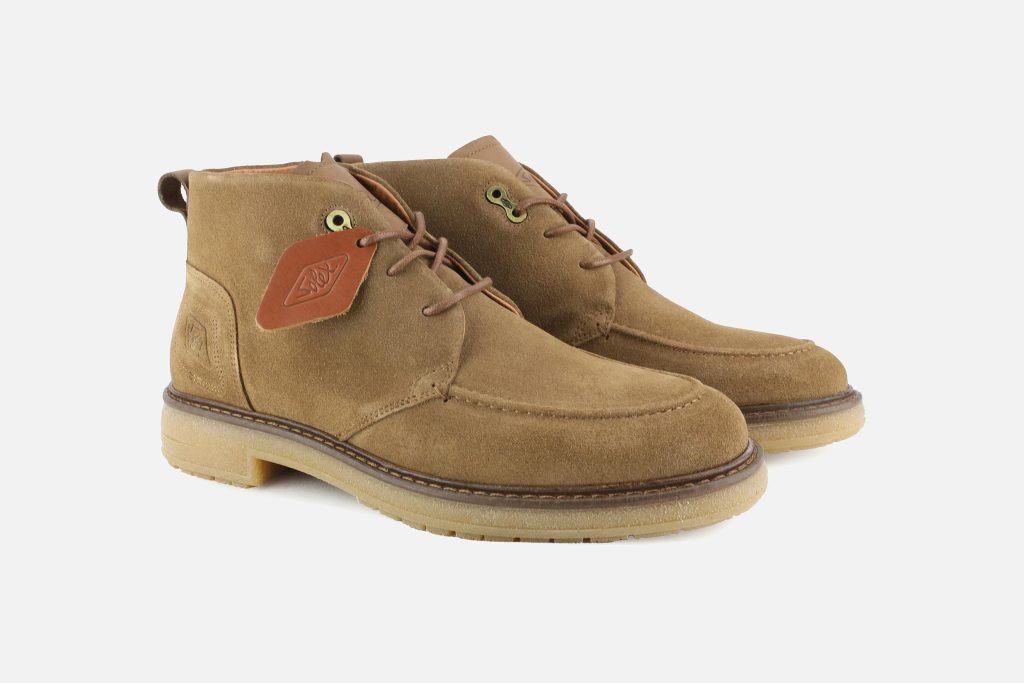 SOCLE BOOT SUEDE COGNAC