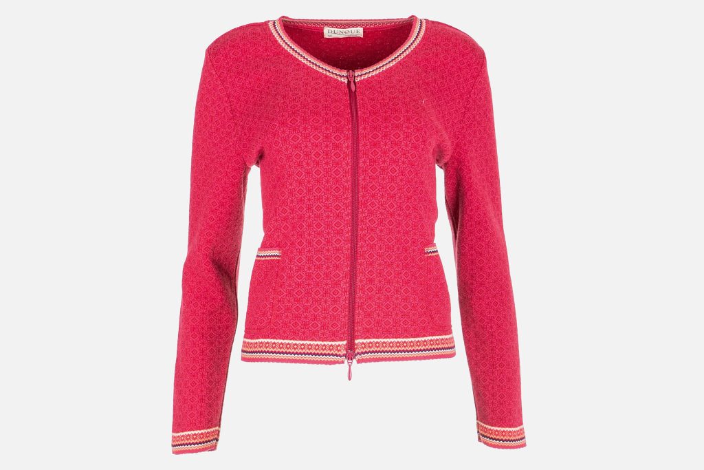 CARDIGAN ZIP MURAGL BERRY MULRI