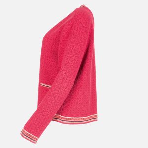 CARDIGAN ZIP MURAGL BERRY MULRI – Image 2