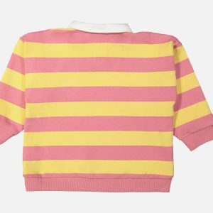 POLO SWEATER FILOU STIPES JAUNE ROSE - Image 2