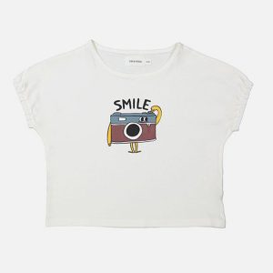 TSHIRT FILOU SMILE ECRU - Image 1