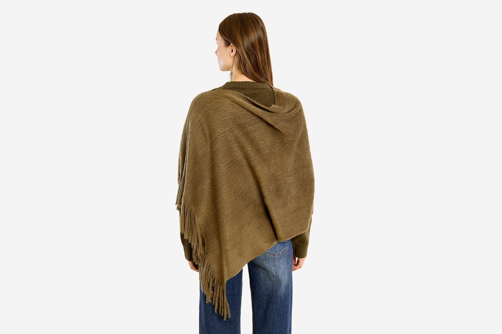 PONCHO TRICO KAKI