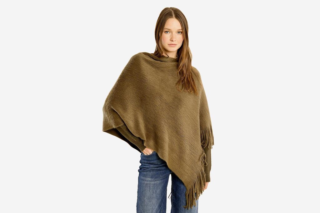 PONCHO TRICO KAKI