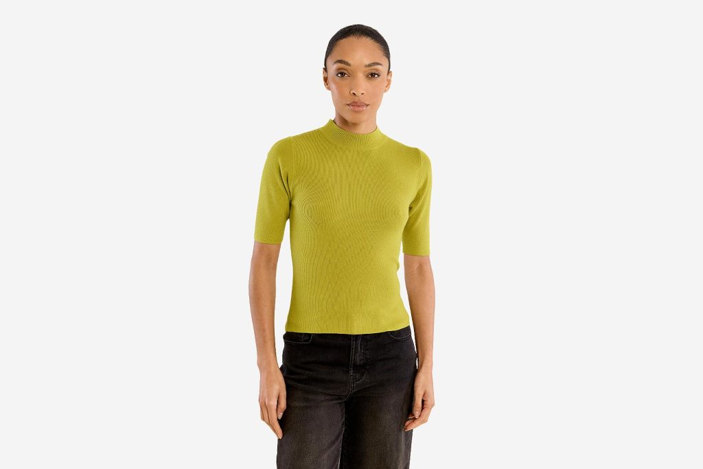 PULL MOLLY COL ROULE OLIVE GREEN