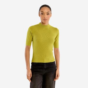 PULL MOLLY COL ROULE OLIVE GREEN - Image 1