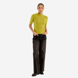 PULL MOLLY COL ROULE OLIVE GREEN - Image 3
