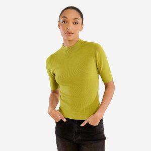 PULL MOLLY COL ROULE OLIVE GREEN - Image 4