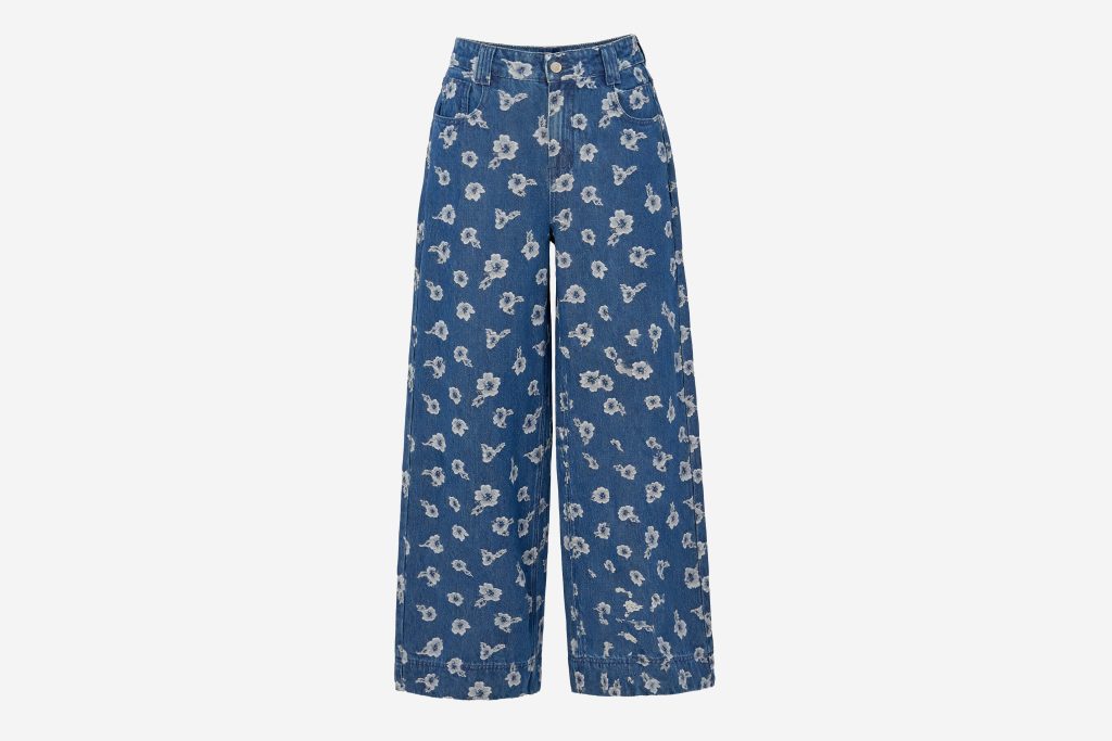 WOVEN PANTALON BLEU JEAN