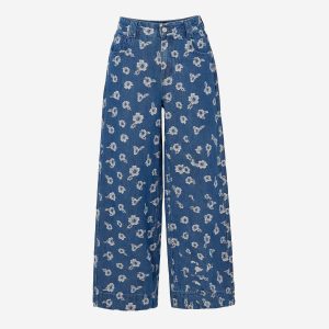 WOVEN PANTALON BLEU JEAN - Image 1