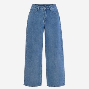 WOVEN PANTALON JEAN BLEU - Image 1