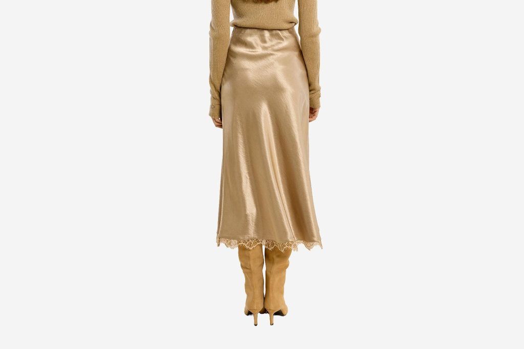 JUPE SATIN OR