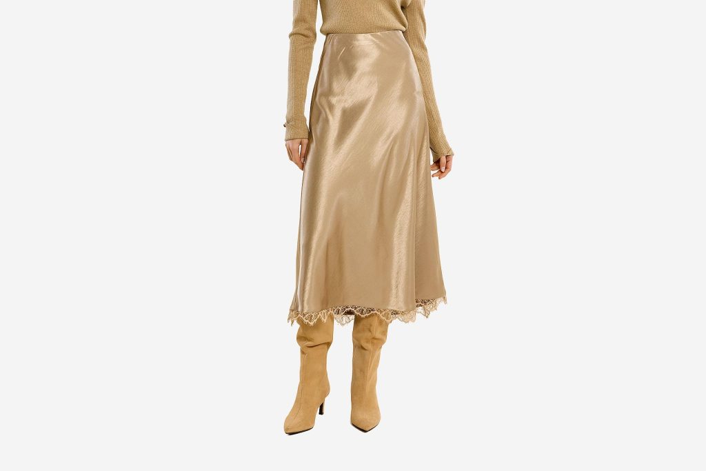 JUPE SATIN OR