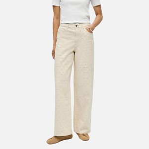 OBJRAISA MW WIDE JEANS SS FAIR BIRCH - Image 2