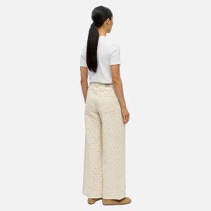 OBJRAISA MW WIDE JEANS SS FAIR BIRCH - Image 3