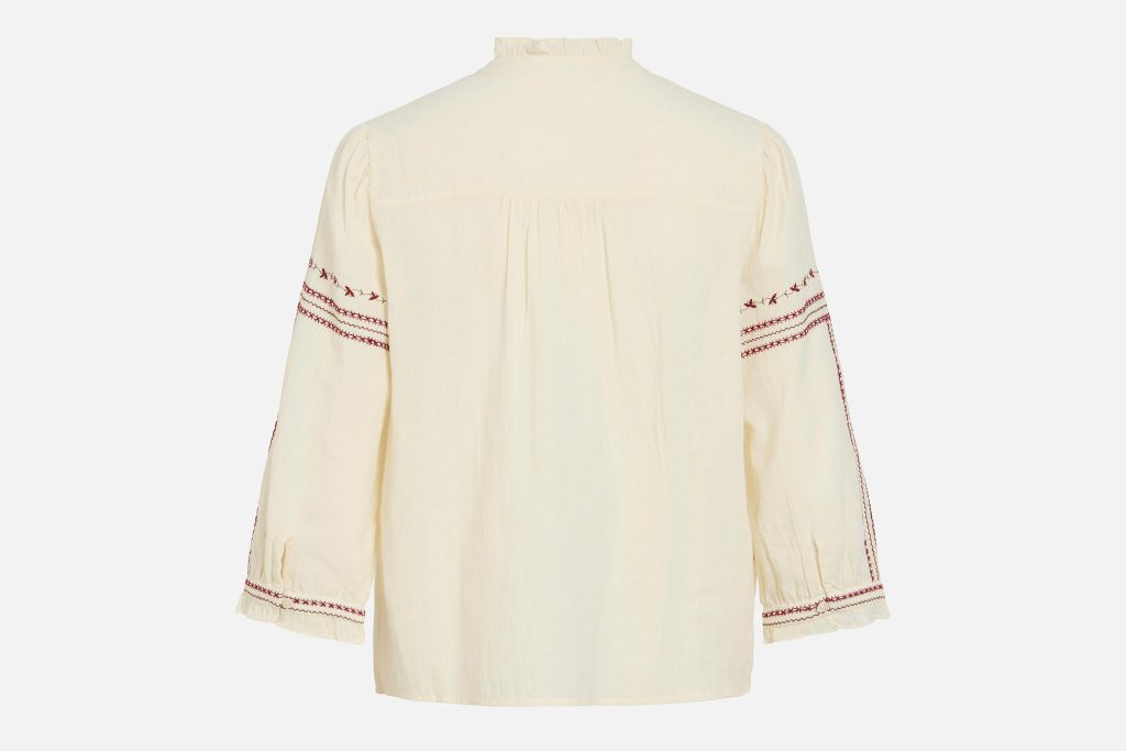 VIARIA 34 EMB SHIRT BIRCH SABLE