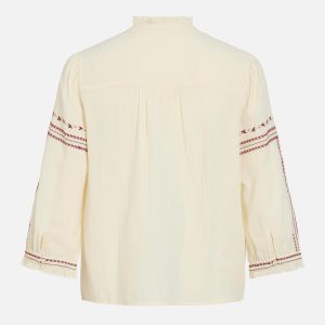VIARIA 34 EMB SHIRT BIRCH SABLE - Image 2