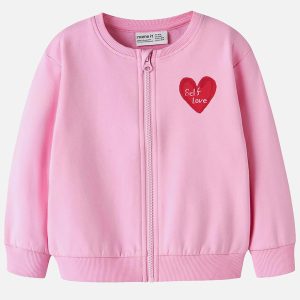 NMFLAUFEY LS NREG SWEAT CARD BEGONIA PINK - Image 1