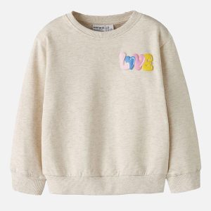 NMFLUKA LS NREG SWEAT BRU PEYOTE MELANGE - Image 1
