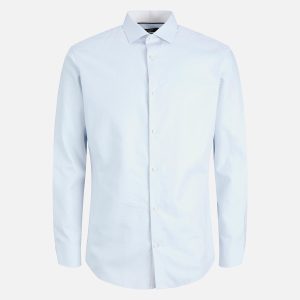 JPRBLAPARKER DETAIL LS SHIRT CASHMERE BLUE – Image 1