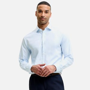 JPRBLAPARKER DETAIL LS SHIRT CASHMERE BLUE – Image 3