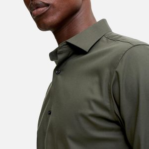 JPRBLAPARKER DETAIL LS SHIRT FOREST NIGHT - Image 4