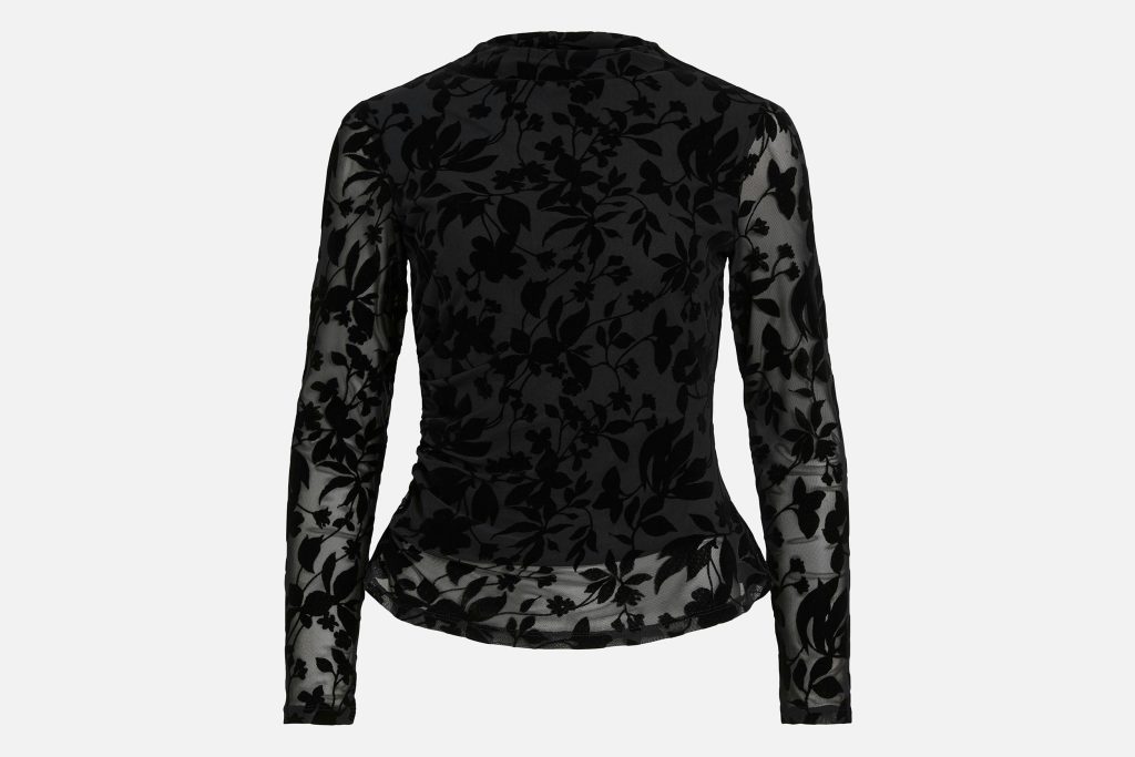 VIRIKKE LS FUNNEL NECK TOP BLACK BEAUTY