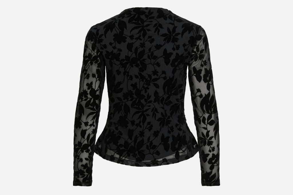 VIRIKKE LS FUNNEL NECK TOP BLACK BEAUTY
