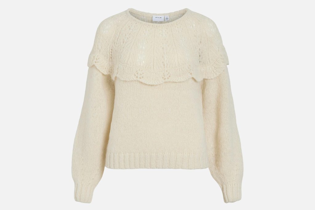 VIMOYANO ONECK LS KNIT BIRCH