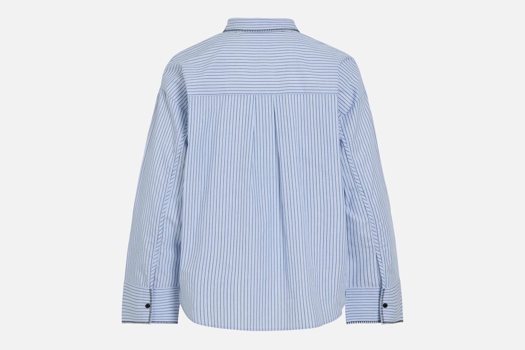 VILANSA LS STRIPE SHIRT LIGHT DARK BLUE